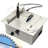 ✔ 【SCHRITTLOSE GESCHWINDIGKEITSREGELUNG】: Die professionelle kleine Tischkreissäge ist mit einem eingebauten stufenlosen Geschwindigkeitsregler ausgestattet, sodass die Maschine sanft gestartet, geschnitten und poliert werden kann. Die Motordrehzahl kann nach Belieben eingestellt werden, wodurch die Arbeit abwechslungsreicher wird