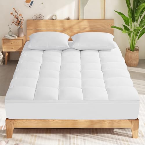 Duanduan Cubrecolchón De Matrimonio De 160 X 190 Cm Cubrecolchón Acolchado Pillowtop De 5 Cm El Protector De Colchón Con Bolsillo Profundo Se Adapta A Colchones De 10 25 Cm Lavable En Lavadora Duanduan Cubrecolchón De Matrimonio De 160 X 190 Cm Cubrecolchón Acolchado Pillowtop De 5 Cm El Protector De Colchón Con Bolsillo Profundo Se Adapta A Colchones De 10 25 Cm Lavable En Lavadora