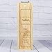 Imagen de CALLE DEL REGALO Caja de madera para botellas de vino grabada con título