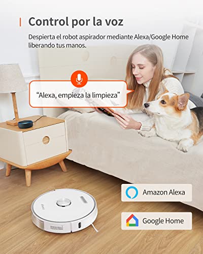 Ultenic-T10-Robot-Aspirador-y-Fregasuelos-Aspirador-Robot-Laser-con-Autovaciado-3000Pa-Succion-Mapeo-Inteligente-Autonomia-de-280min-Compatible-con-Alexa-Google-Home-Mando-a-Distancia-y-App