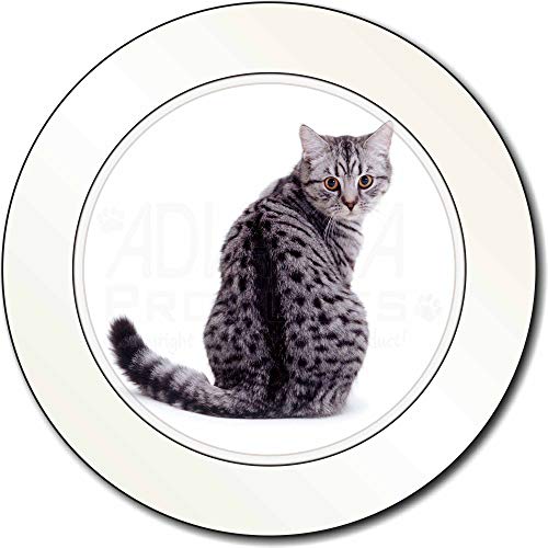 Preisvergleich Produktbild Advanta - Tax Disc Holders Silber Spot- Tabby-Katze AutovignetteGenehmigungsinhaber Geschenk