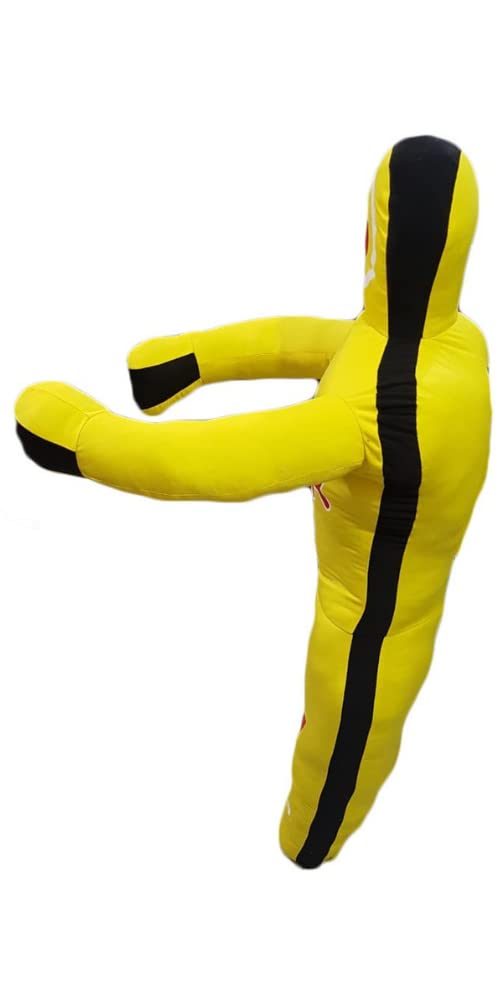 Matart - Sac de frappe pour enfant - Style judo - Jaune - 119,4 cm