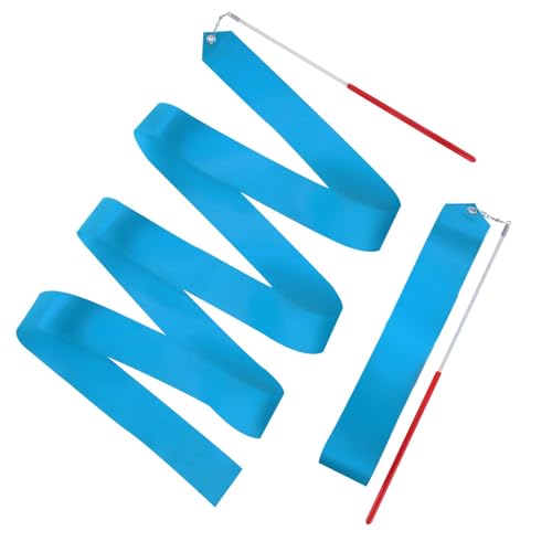 Abeillo 2 Stück Rhythmische Tanzband,2m Blau Tanzbänder Kinder,Tanzband Gymnastikband mit Stab,Sportgymnastik Band Mädchen für Künstlerische,Tanzgymnastik Abeillo 2 Stück Rhythmische Tanzband,2m Blau Tanzbänder Kinder,Tanzband Gymnastikband mit Stab,Sportgymnastik Band Mädchen für Künstlerische,Tanzgymnastik