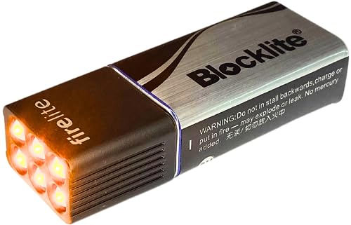 Firelite Blocklite LED Torch Amber (9 Volt Battery)