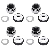 Mucshim Gleitringdichtung 25 x 15 mm, 4er Pack, geeignet für Lebensmittel.