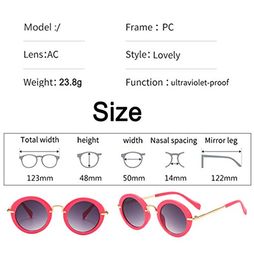 Crianças Óculos De Sol Para Meninas Meninas Meninos Clássico Shades Fashion Glasses - Vermelho