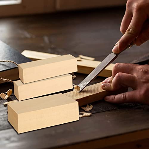 MIVIDE 15PCS 3 Size Basswood Carving Blocks, Basswood for Carving Carving Wood Blocks - Image 4