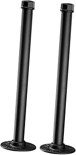 DOITOOL 2pcs Support Rack Brackets for Shelves Pipe Supports Wall Mounted Shelf Metal Stand Industrial Iron Pipe Shelf Bracket Rustic Pipe Shelf Brackets Iron Art Floating Shelf Support