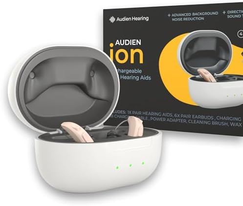 Audien Hearing ION – Wireless Rechargeable OTC Hearing Aid for Seniors & Adults, Premium Comfort Design, Nearly Invisible