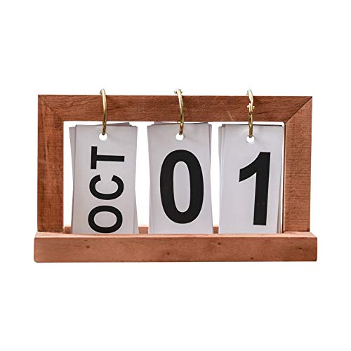 Beauenty Daily Chic Wooden Flip Table Calendar