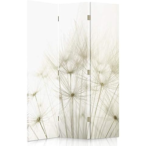 Feeby Paravent Pusteblume 110x150 cm 3 Teilig Modern Design einseitig Raumteiler Wandschirme Foto Trennwand Raumtrenner Sichtschutz Spanische Wand Cover