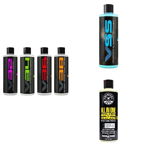 Chemical Guys Full Polish, Compound And Scratch & Swirl Remover Bundle (6 X 16 Oz Bottles) #TOP30
