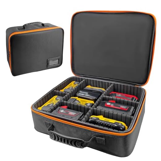 Extra Large Tool Battery Storage Case