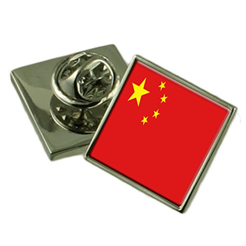 Insignia de solapa cuadrada personalizada con grabado en metal para trajes