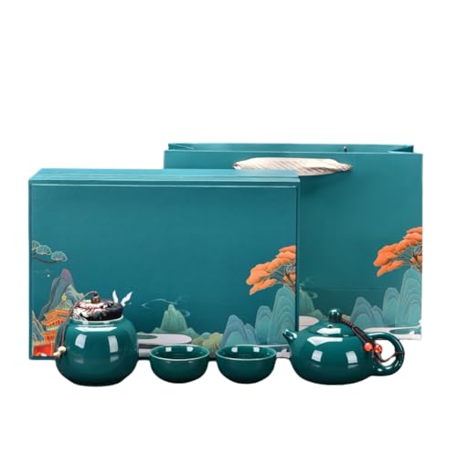 ティーポット ティーセット 品茗杯 湯呑み 陶瓷茶具 おしゃれ 茶器 来客用 茶器セット 和風急須 セット 宅用贈り物にも 高級 おしゃれ ギフト包装 (E)