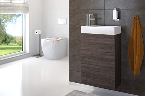 SAM Möbel Outlet Waschplatz VITA | matt Trüffeleiche | 58 x 40 x 22 cm | Badmöbel | Kombinierbar