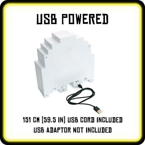 Pacman Ghost Light Table L amp - Phases Through 9 Different Colors - Colors React to Music - USB Powered