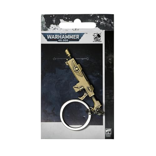 Image of Starforged Warhammer40K Master-Crafted Range Weapon Keychain Keyring Collection Warhammer Gifts Mens Accessories