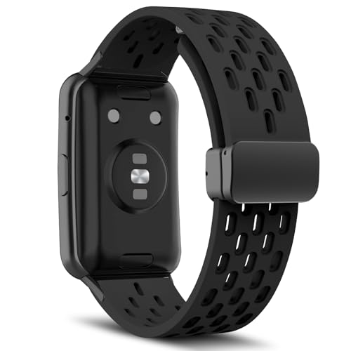 MaEiol Strap Compatible with Huawei Watch Fit Soft Breathable Magnetic Buckle Silicone Watch Bands Replacement Straps for Unisex