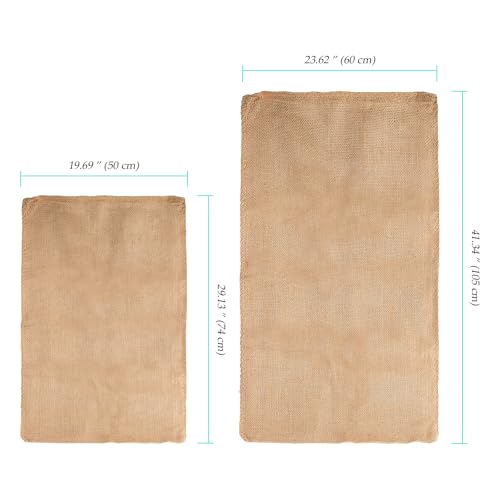 Sacos de yute con carga de 50 kg fabricados en fibra natural densa para uso pesado 3