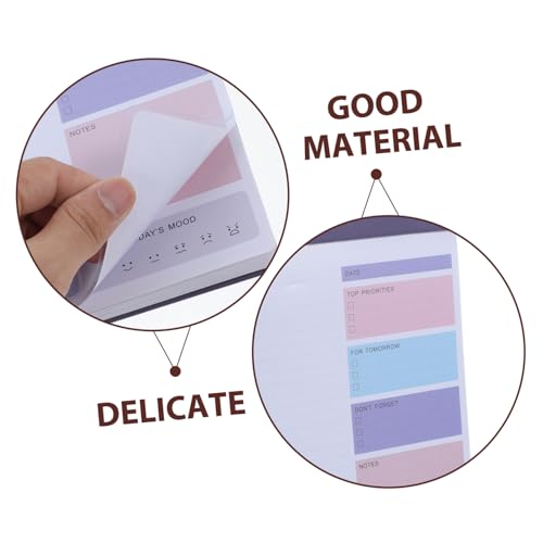 Bloc-notes de planification quotidienne non daté et carnet portable de liste de tâches
