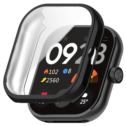RUIIOCVKK for Redmi Watch 5 P[X X}[gEHb` Sʕی TPU bL EȒP ^b`x ϏՌ h~ Redmi Watch5 یJo[ (ubN+NA)