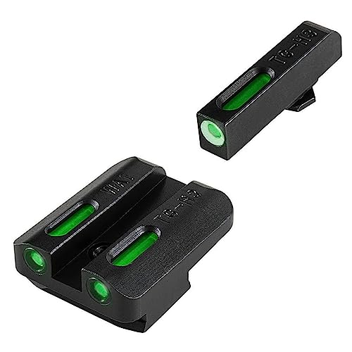Image of TRUGLO TFX Handgun Sight | Durable Shock-Resistant Compact Brightly Glowing Tritium & Fiber-Optic Xtreme Day /Night Sight for Handguns
