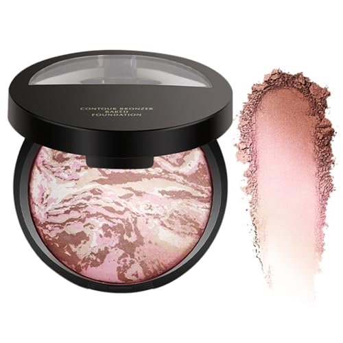 XdealCozyxc Baked Brighten Foundation Medium, Buildable Sheer to Light Coverage（#3）