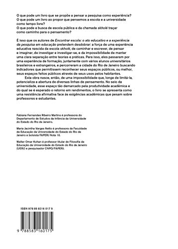 Encontrar escola: O ato educativo e a experiência da pesquisa em educação