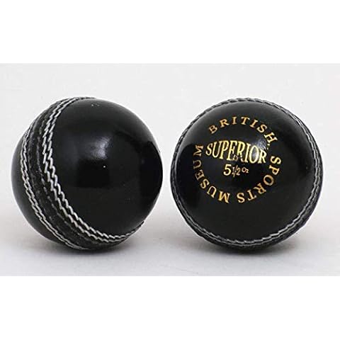 British Sports Museum NEW Stunning Black 5 1/2oz Leather Cricket Ball Cover