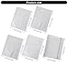 4 Rings Binder Expanding File Organizers Clear PVC Sleeve Water Pocket with Pre-Punched Holes Family Document Binder