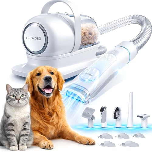 Neakasa P1 Pro Hundeschermaschine mit Staubsauger, leise Schermaschine Hund Katze, Profi Haustierpflegeset, Tierhaarschneidemaschine, elektrische...