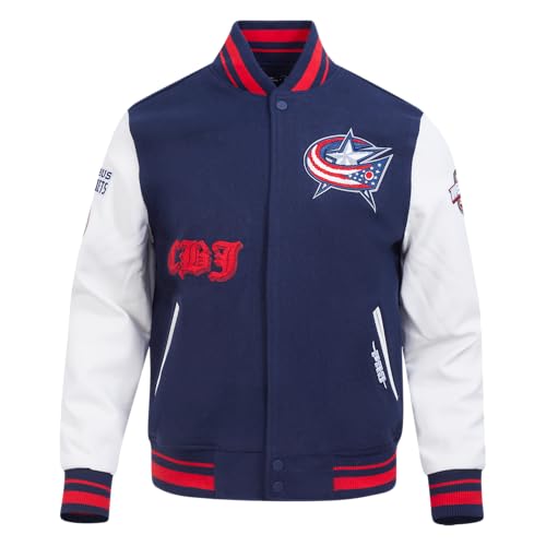 Image of Pro Standard Mens NHL Old English Varsity Jacket