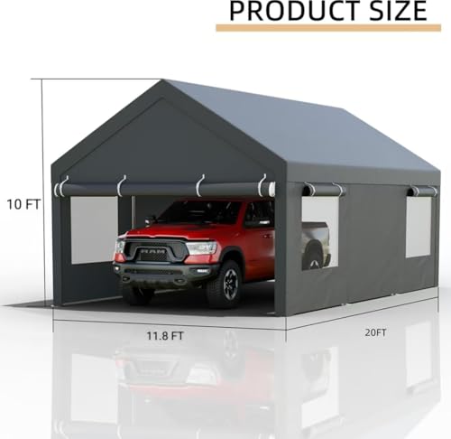12x20 FT Heavy Duty Carport