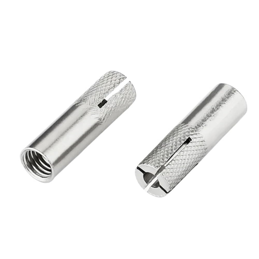 Anclaje de expansión de inserción de acero inoxidable 316 M6 M8 M10 M12 Tornillo de expansión Tornillo superior Expansión Expansión Expansión Expansión Expansión Anclaje plano(5pcs,M12)