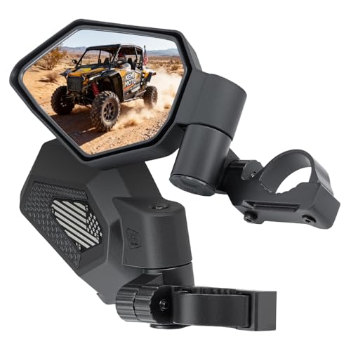 Image of KEMIMOTO UTV Side Mirrors, Auto-Fold Spring-Back, No Manual Adjustments