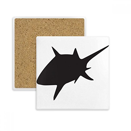 Coaster requin bleu ocean pierre absorbante pour stopper les taches