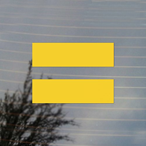 Cosplay & Fan Gear Equality Equal LGBT Sign Pride Vinyl Decal (Sunflower Yellow)