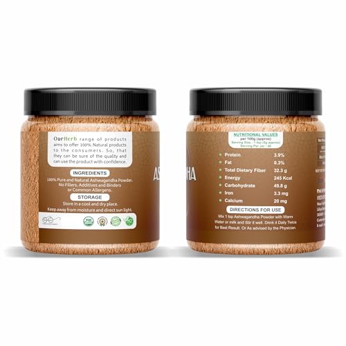 Image of Pure & Natural Ashwagandha Powder 200g | Ayurvedic Herbal Supplement | Supports Stress Relief | Enhances Energy & Vitality