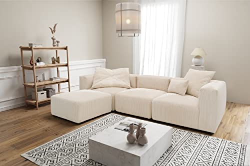 DOMO. collection Ecksofa Malia, Cord Modul-Sofa in L-Form, 3 Module, 2 x...