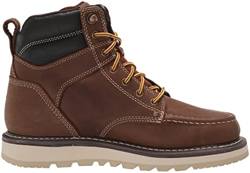 KEEN Utility Men's Cincinnati 6" Leather Soft Toe Work Boots, Belgian/Sandshell, 8 | Image 5