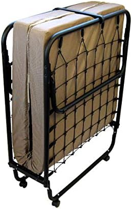 Horizon Trading Rollaway Twin Size Guest Folding Bed with Foam Mattress