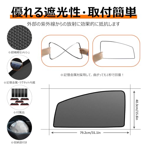 BLUESEATEC アルファード30系 遮光メッシュサンシェード