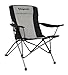 KingCamp Camping Chair,Heavy Duty Oversize Folding Chair with Comfotable Tilted Back-Cup Holder-Carry Bag for Indoor Outdoor Travel Office(Black)