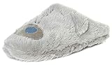 Absatzhöhe: 2 cm Tatty Teddy Me to You Damen-Hausschuhe, flauschig, Grau, Größe 37-42, Grau - grau - Größe: 39 EU