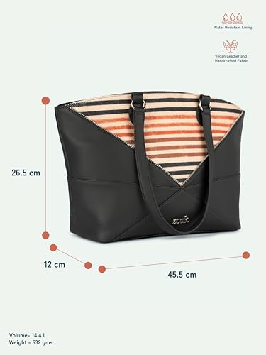 Image of ZOUK Rhea Kapoor Tote Bag - | Elegant Vegan Leather Tote for Women |