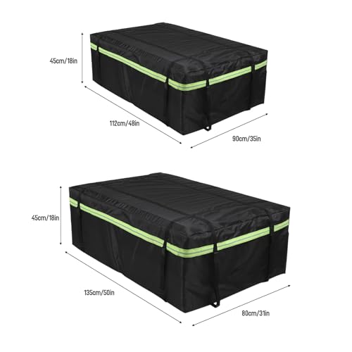 Car Roof Bag With Night Reflective Strip - Universal Luggage Storage Cube for Travel and Camping - Image 6