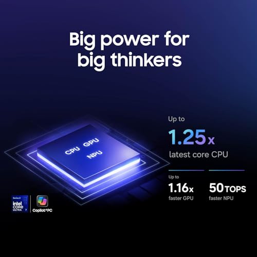 Image of Samsung 16 inch Galaxy Book6 Ultra U7 PC Laptop Computer, NVIDIA 5070 Intel Processor, 32GB /1TB, Dynamic AMOLED 2X Display, Advanced Cooling, Slim, 2 Year Warranty, Gray