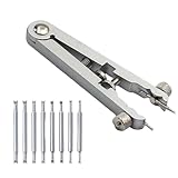 JIMIGUGU バネ棒外し 修理キット 調整 時計工具 合金鋼製 両つかみ式 交換 バネ棒はずし 時計ピン取り外しツール ベルトの長さ調整