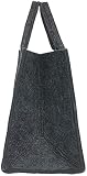 Brandsseller Filztasche Stern Einkaufstasche Shoppingbag Freizeittasche 35x20x28 cm Anthrazit/Hellgrau